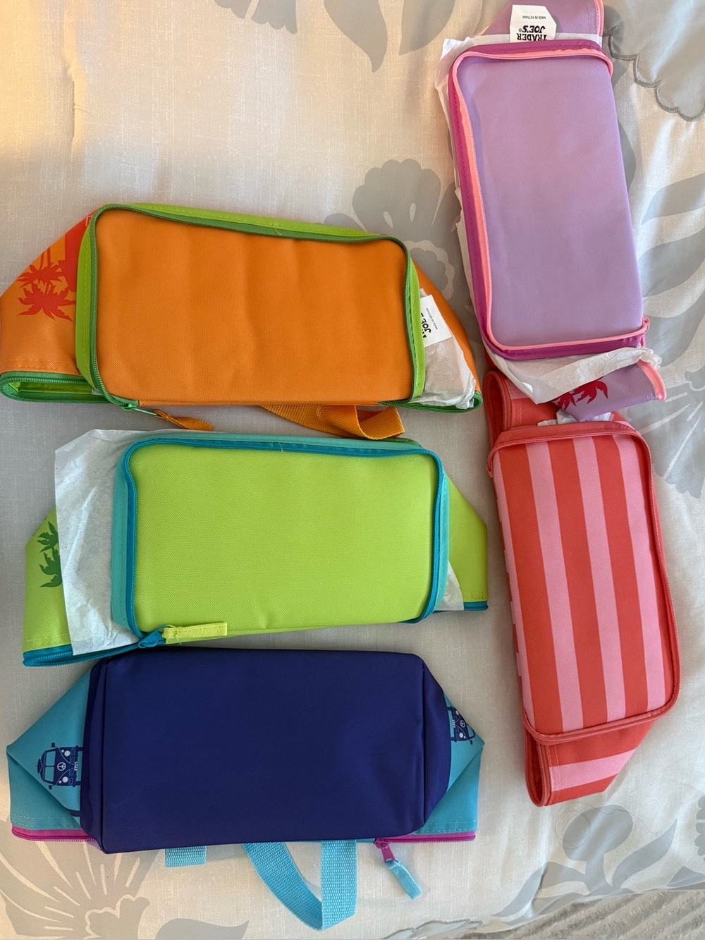 Trader Joe’s cooling lunch box in different colors and quantity